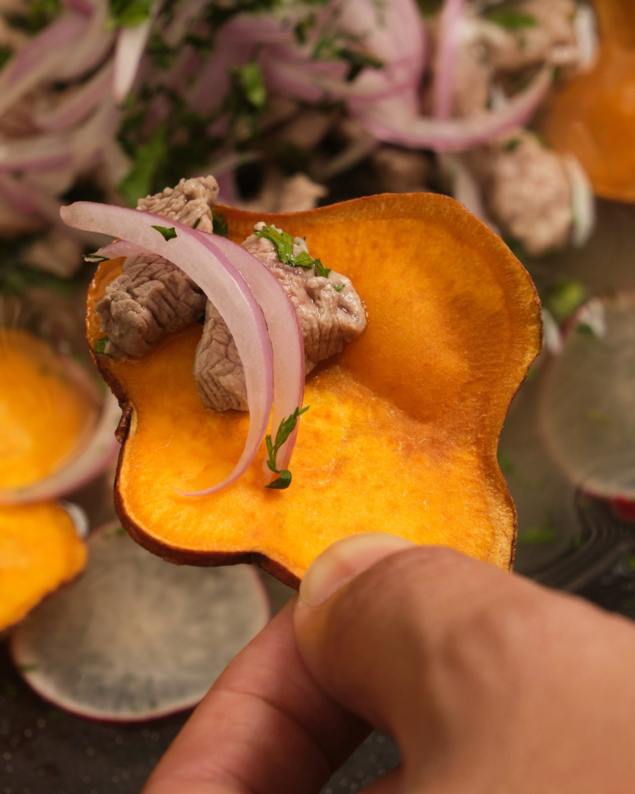 Ceviche de carne macareño - Morelia Parrilla Loja